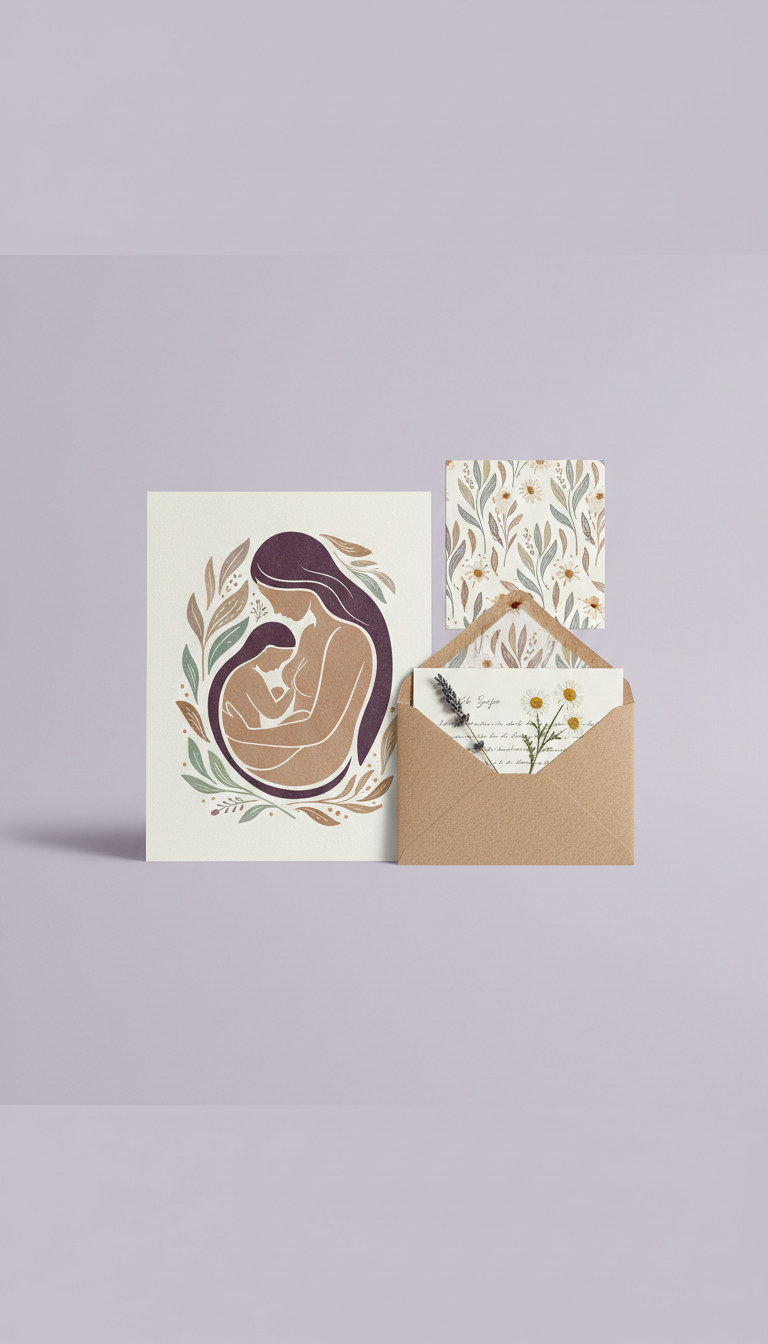 Textured Botanical Print Set